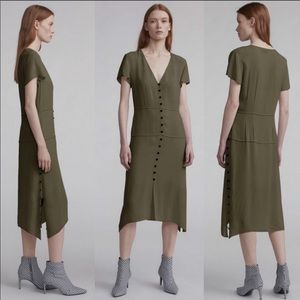 NWT Rag & Bone army green Mccormick dress